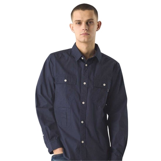 Pretty Green Brentwood-overhemd met lange mouwen voor heren (Marine) - Image 4