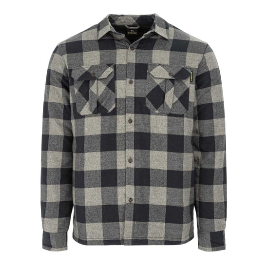 Dunlop Herenflanellen overhemd met Buffalo-ruitmotief (Grijs/Zwart) - Image 1