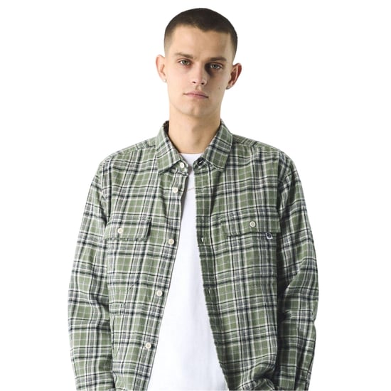 Pretty Green Herenoverhemd met lange mouwen en ruitjespatroon van Thornley (Groen) - Image 4