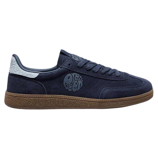 Pretty Green Heren Suède Trainers (Marine) - Image 1