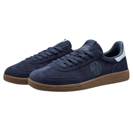 Pretty Green Heren Suède Trainers (Marine) - Image 4