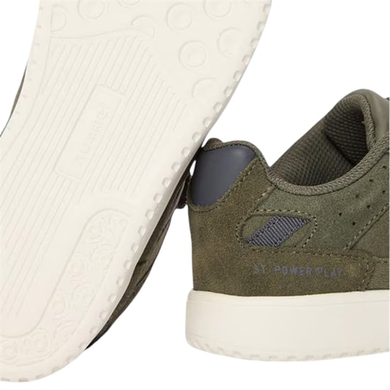 Hummel Chevron-suède sportschoenen voor kinderen (Stoffige Olijf) - Image 4