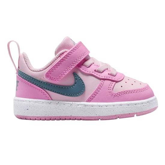 Nike Borough leren sportschoenen voor kinderen/jongeren (Roze/Grijs) - Image 1