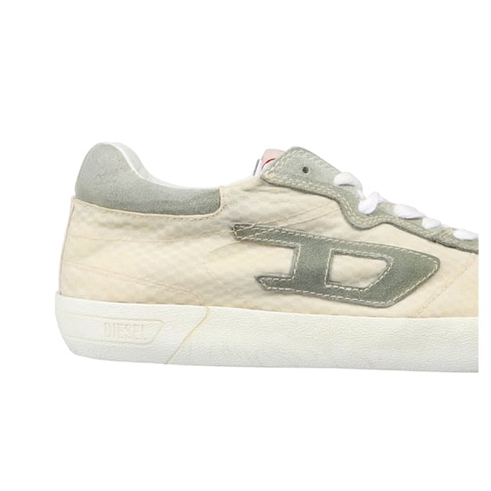 Diesel Heren S-Leroji leren sportschoenen (Antiek Wit) - Image 4