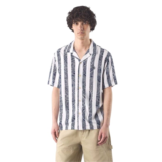 Pretty Green Heren Marshall Regular-overhemd met korte mouwen (Marine) - Image 1