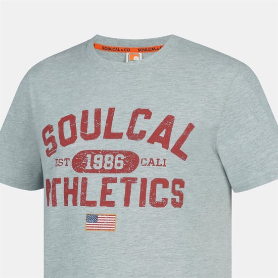 SoulCal Heren T-shirt met rugprint (Grijs) - Image 5