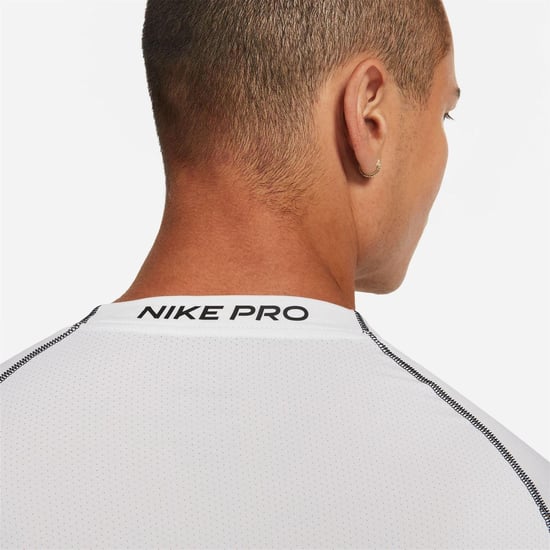 Nike Heren Pro Core T-shirt met lange mouwen (Wit) - Image 4