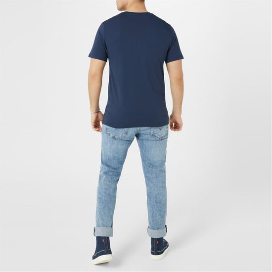 Levis Heren Batwing Logo T-Shirt (Marine) - Image 3