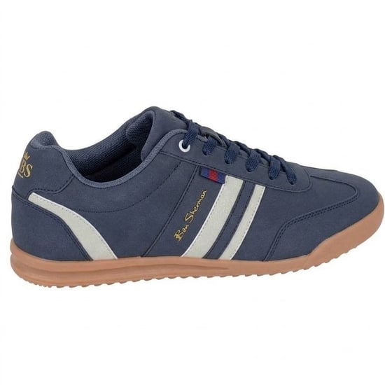 Ben Sherman Heren Feedback Faux Nubuck Sneakers (Marineblauw/Grijs) - Image 1