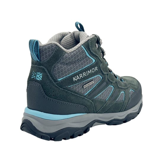 Karrimor Waterdichte wandelschoenen van suède voor dames, model Mount (Grijs/Blauw) - Image 2