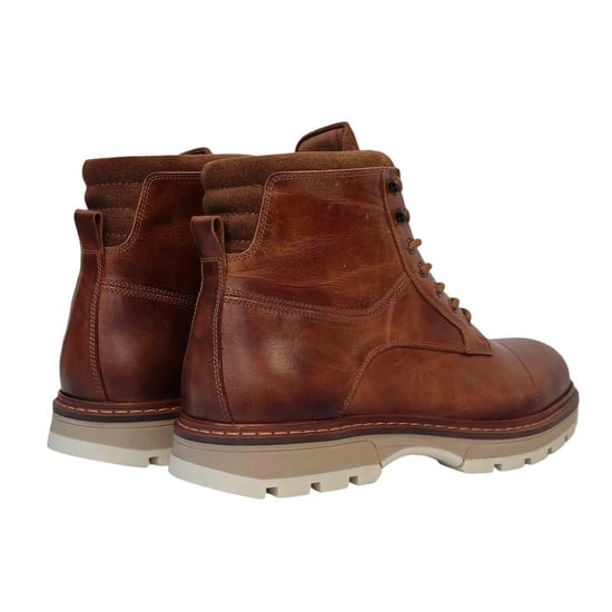 Firetrap Herenwandelschoenen van Ralf met ronde neus en leren bovenwerk (Tan) - Image 2