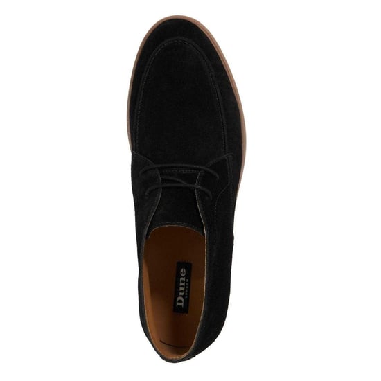 Dune London Heren Lo Backers platte chukka-laarzen van suède (Zwart) - Image 2