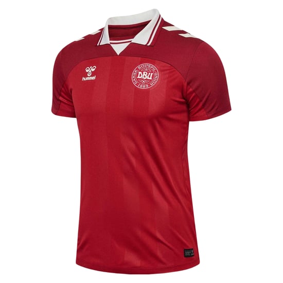 Hummel Herenvoetbalshirt Denemarken 2025 (Rood) - Image 2