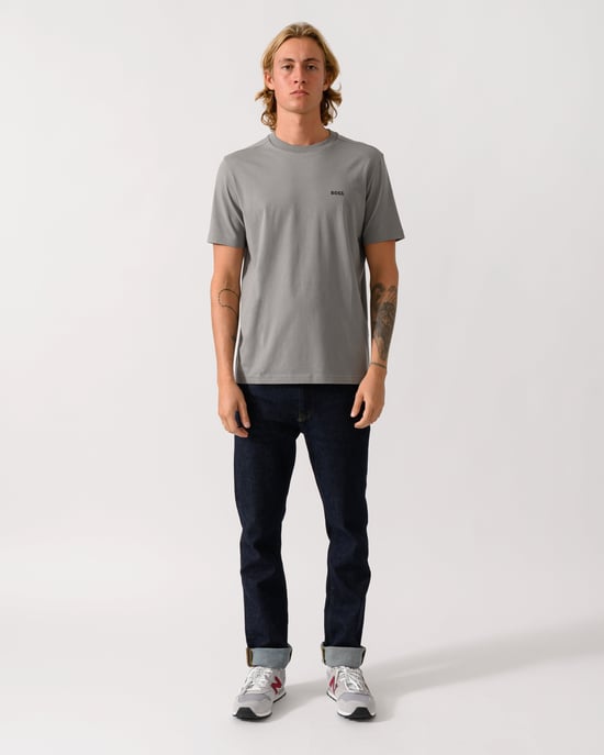 t-shirt Boss Green tee stretch grijs katoen - Image 2