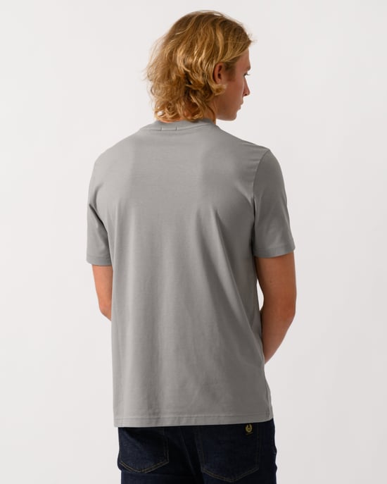 t-shirt Boss Green tee stretch grijs katoen - Image 4