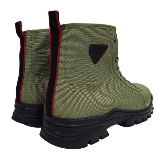 Firetrap Lucas leren gevechtslaarzen voor heren (Lichtgroen) - Image 2