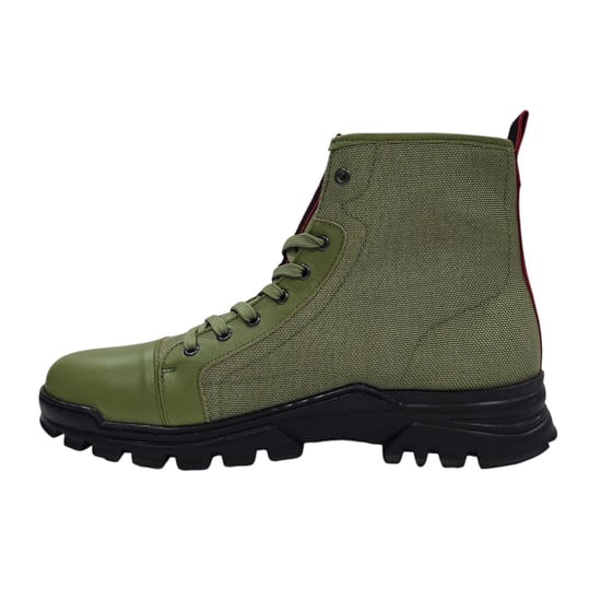 Firetrap Lucas leren gevechtslaarzen voor heren (Lichtgroen) - Image 3