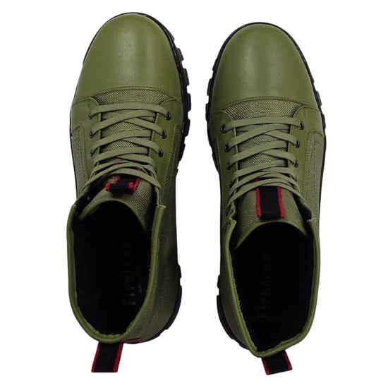 Firetrap Lucas leren gevechtslaarzen voor heren (Lichtgroen) - Image 4