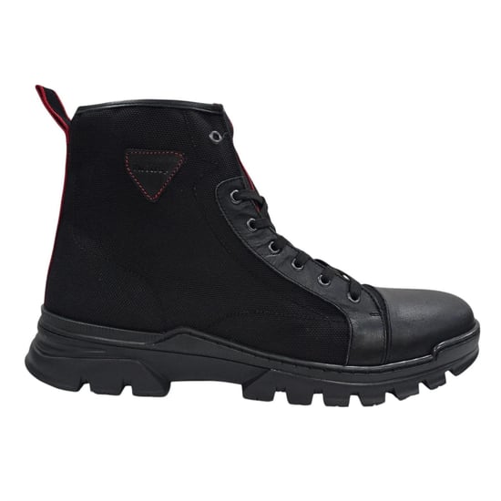 Firetrap Lucas leren gevechtslaarzen voor heren (Zwart) - Image 1