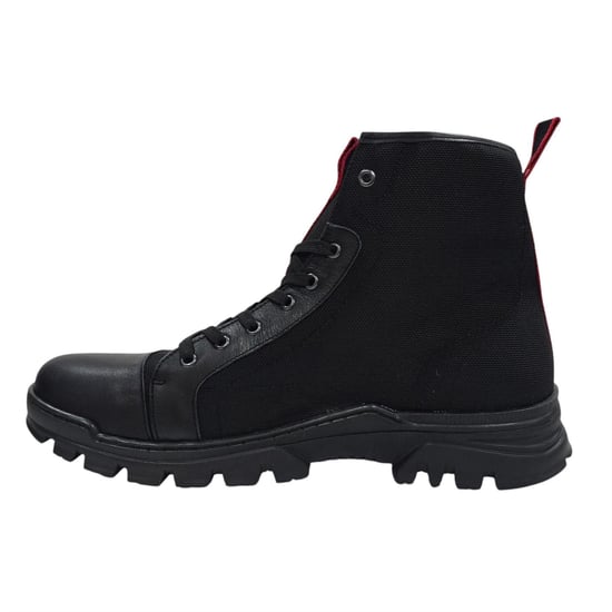 Firetrap Lucas leren gevechtslaarzen voor heren (Zwart) - Image 3