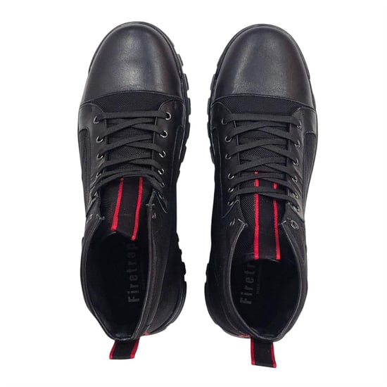 Firetrap Lucas leren gevechtslaarzen voor heren (Zwart) - Image 4