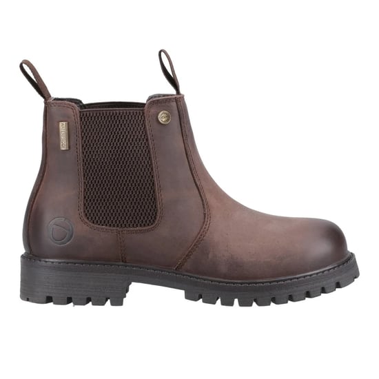 Cotswold Kinderen Aston Volnerf Leren Pull Up Dealer Boots (Bruin) - Image 1