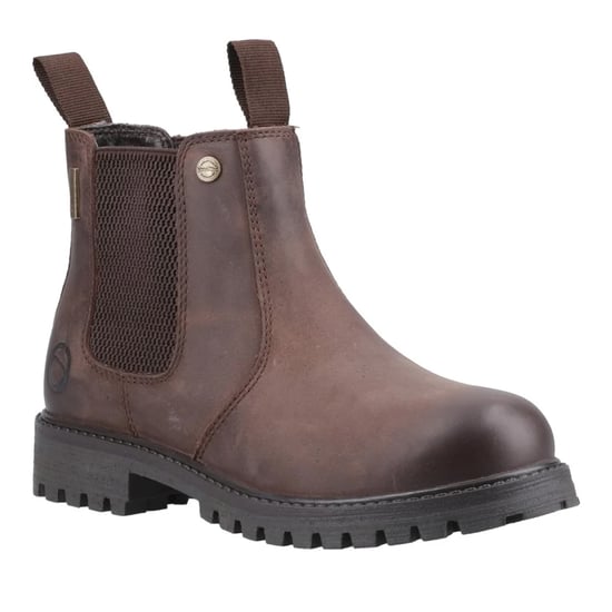 Cotswold Kinderen Aston Volnerf Leren Pull Up Dealer Boots (Bruin) - Image 5