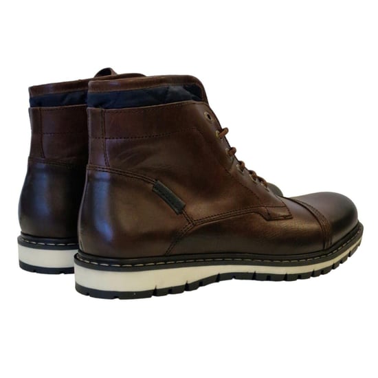Firetrap Aubin leren enkellaarzen voor heren (Bruin) - Image 2