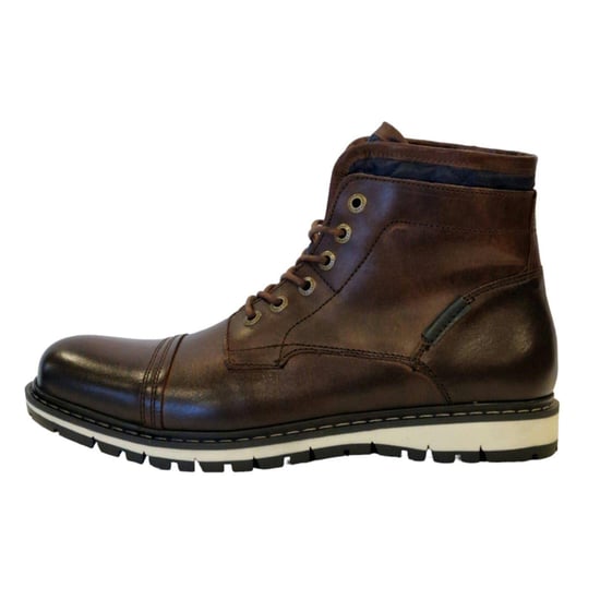 Firetrap Aubin leren enkellaarzen voor heren (Bruin) - Image 3