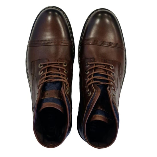 Firetrap Aubin leren enkellaarzen voor heren (Bruin) - Image 4