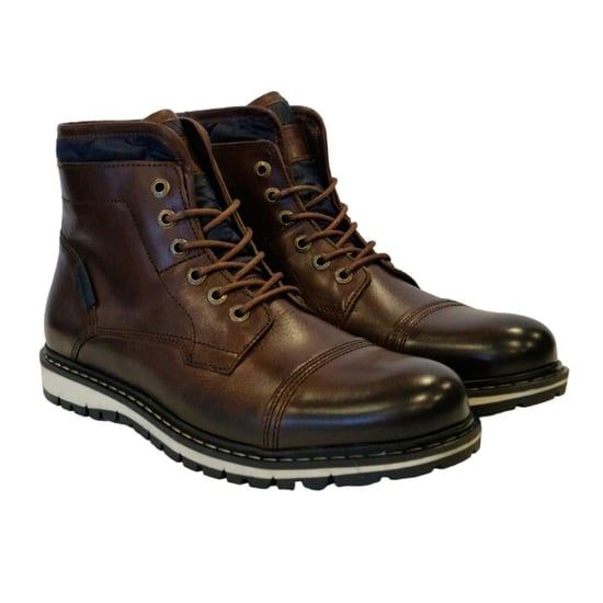 Firetrap Aubin leren enkellaarzen voor heren (Bruin) - Image 5