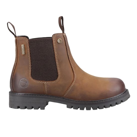Cotswold Kinderen Aston Volnerf Leren Pull Up Dealer Boots (Tan) - Image 1