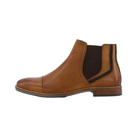 Dune London Chappy leren Chelsea-laarzen voor heren (Tan) - Image 2