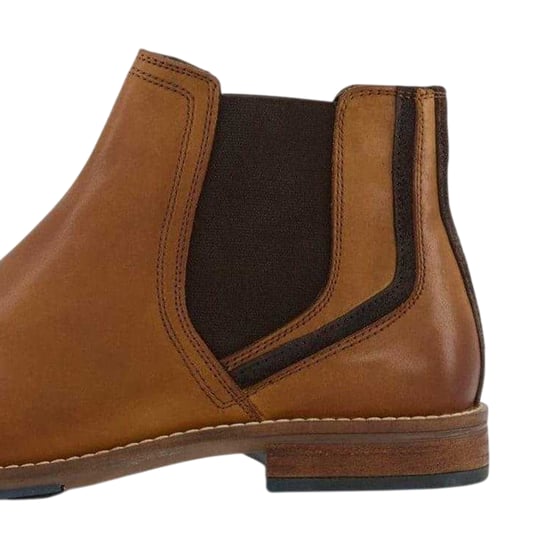 Dune London Chappy leren Chelsea-laarzen voor heren (Tan) - Image 3