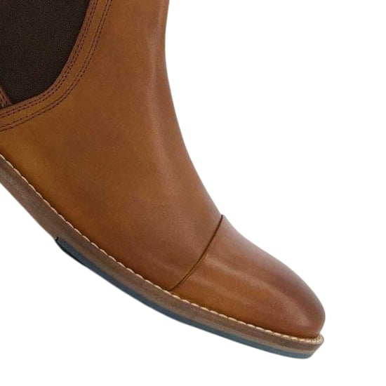 Dune London Chappy leren Chelsea-laarzen voor heren (Tan) - Image 4