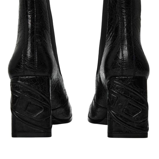Diesel Giove leren Chelsea-laarzen voor dames (Zwart) - Image 2