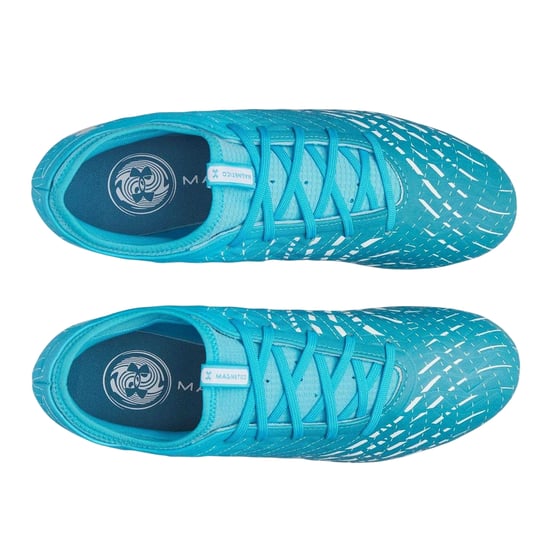 Under Armour Magnetico Elite 5 voetbalschoenen voor heren, voor harde ondergrond (Blauw/Wit) - Image 3