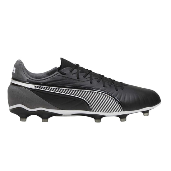 Puma Heren King Match Stevige Grond Voetbalschoenen (Puma zwart/wit) - Image 1