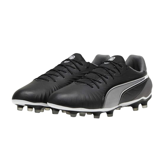 Puma Heren King Match Stevige Grond Voetbalschoenen (Puma zwart/wit) - Image 3