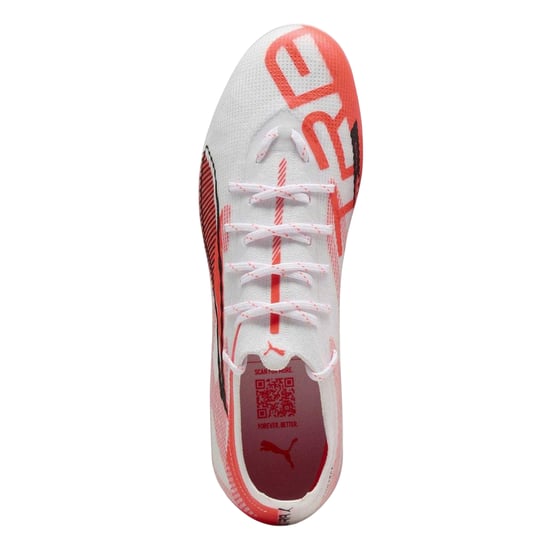 Puma Heren Ultra 5 Pro Stevige Grond Voetbalschoenen (Poema Wit) - Image 4