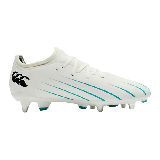 Canterbury Unisex Volwassenen Speed Falcon 2.0 Team Soft Ground Rugby Schoenen (Wit/Groen) - Image 1