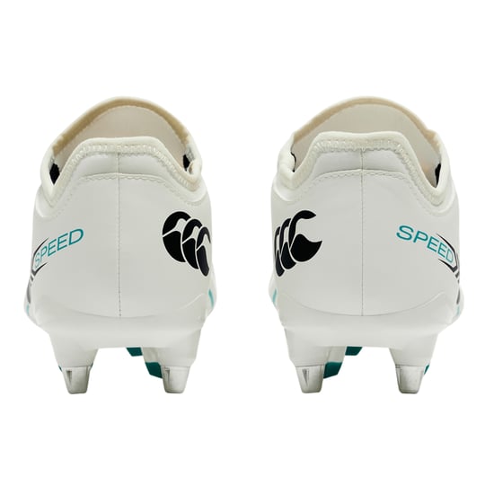 Canterbury Unisex Volwassenen Speed Falcon 2.0 Team Soft Ground Rugby Schoenen (Wit/Groen) - Image 2