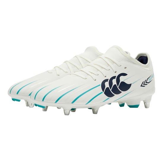 Canterbury Unisex Volwassenen Speed Falcon 2.0 Team Soft Ground Rugby Schoenen (Wit/Groen) - Image 6