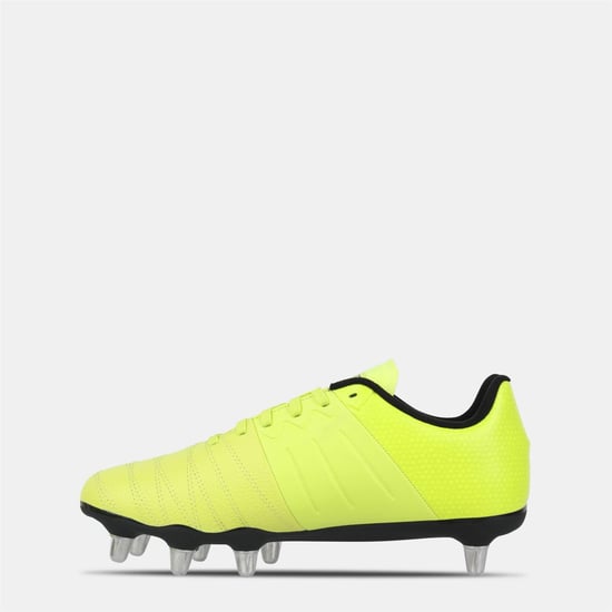 KooGa Mens Power SG leren rugbyschoenen (Geel/zwart) - Image 2