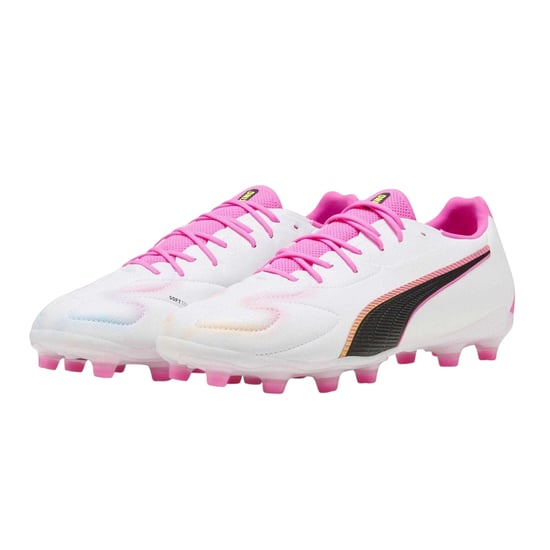 Puma Heren King Match Stevige Grond Voetbalschoenen (Roze) - Image 4