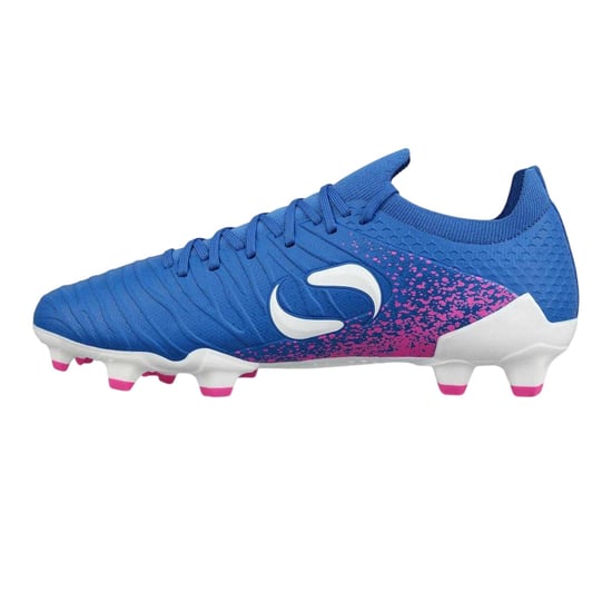 Sondico Voetbalschoenen voor heren met strepen, voor harde ondergrond (Blauw/roze) - Image 2