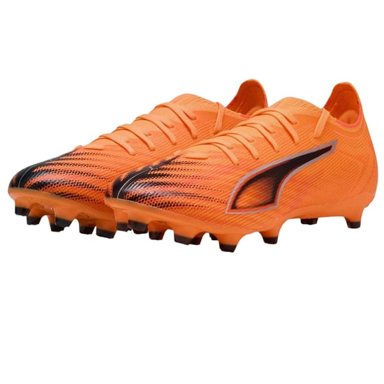 Puma Ultra 6 voetbalschoenen voor heren, voor harde ondergrond (Oranje/zwart) - Image 4