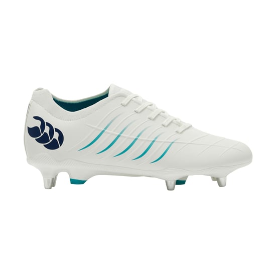 Canterbury Heren Phoenix 2.0 Pro Soft Ground Rugby Schoenen (Wit/Groen) - Image 1