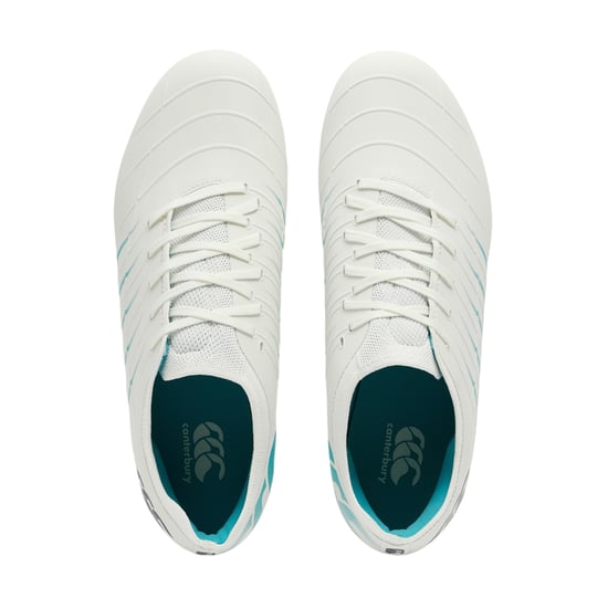 Canterbury Heren Phoenix 2.0 Pro Soft Ground Rugby Schoenen (Wit/Groen) - Image 4