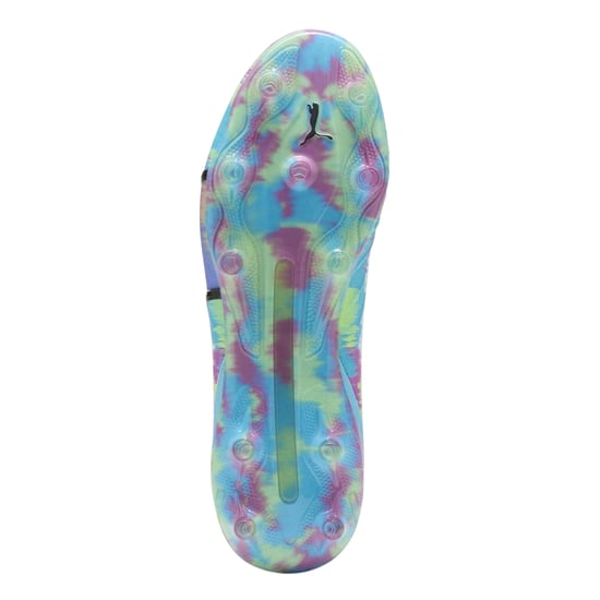 Puma King Ultimate Brilliance Tie Dye voetbalschoenen voor heren, voor harde ondergrond (Wit) - Image 5